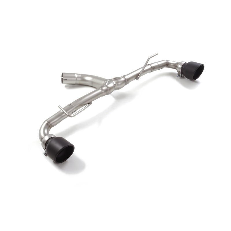 Tubes arrières duplex en inox g/d avec sortie ronde Sport Line Black 114 mm Ligne avec diamètre majoré 70 mm