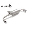 Silencieux arrière duplex en inox g/d avec sortie ronde 90 mm avec valve électrique intégrée. Contrôle de la valve avec le ki...