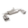 Silencieux arrière duplex en inox g/d avec 2 sortie ronde Sport Line 102 mm décalées Ligne avec diamètre majoré 76 mm