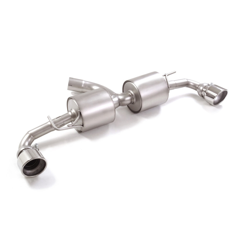 Silencieux arrière duplex en inox g/d avec sortie ronde Sport Line 114 mm Ligne avec diamètre majoré 70 mm