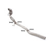 Catalyseur métallique 200cpsi groupe n en inox avec enlèvement du filtre OPF / GPF. Tous les emplacements des sondes d’origin...