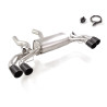Silencieux arrière duplex en inox g/d avec 2 sortie ronde Sport Line Black 90 mm décalées avec valves integrées.Les valves so...