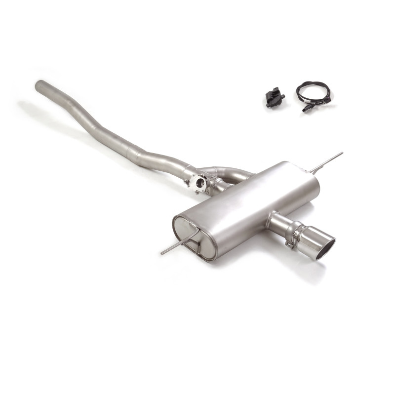 Silencieux arrière en inox avec sortie Sport Line centrales 102 mm avec valve integrées.La valve est contrôlée par le moteur...