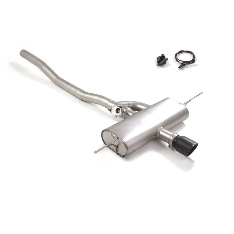 Silencieux arrière en inox avec sortie Sport Line Black centrales 102 mm avec valve integrées.La valve est contrôlée par le m...