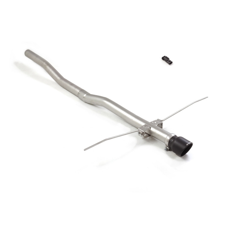Tube arrière groupe n en inox avec sortie Sport Line Black centrales 102 mm Exclusion de la valve OEM. L'actionneur de la val...