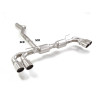 Silencieux arrière duplex en inox g/d avec 2 sortie ronde Sport Line 102 mm Ligne avec diamètre majoré 70 mm Compatible uniqu...