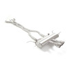 Tube intermédiaire groupe n sans silencieux en inox + Silencieux arrière groupe n en inox avec 2 sorties rondes Sport Line 11...