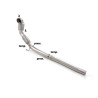 Catalyseur métallique 200cpsi groupe n en inox avec enlèvement du filtre OPF / GPF. Tous les emplacements des sondes d’origin...