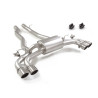 Silencieux arrière duplex en inox g/d avec 2 sortie ronde Sport Line 102 mm décalées avec valves integrées.Les valves sont co...