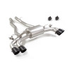 Silencieux arrière duplex en inox g/d avec 2 sortie ronde Sport Line Black 102 mm décalées avec valves integrées.Les valves s...