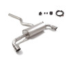 Silencieux arrière duplex en inox g/d avec sortie ronde Sport Line 102 mm avec valve électrique intégrée. Contrôle de la valv...