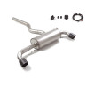 Silencieux arrière duplex en inox g/d avec sortie ronde Carbon Shot 100 mm avec valve électrique intégrée. Contrôle de la val...
