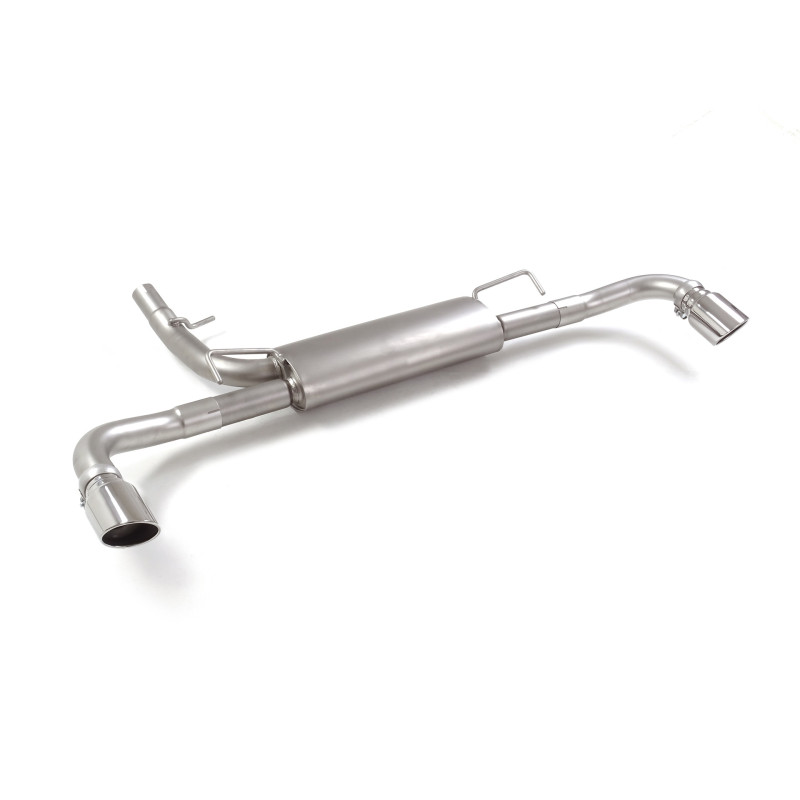 Silencieux arrière duplex en inox g/d avec sortie ronde Sport Line 95 mm Ligne avec diamètre majoré 60 mm