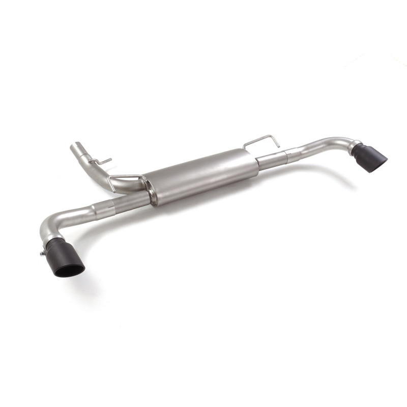 Silencieux arrière duplex en inox g/d avec sortie ronde Sport Line Black 95 mm Ligne avec diamètre majoré 60 mm