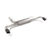 Silencieux arrière duplex en inox g/d avec sortie ronde Sport Line Black 95 mm Ligne avec diamètre majoré 60 mm