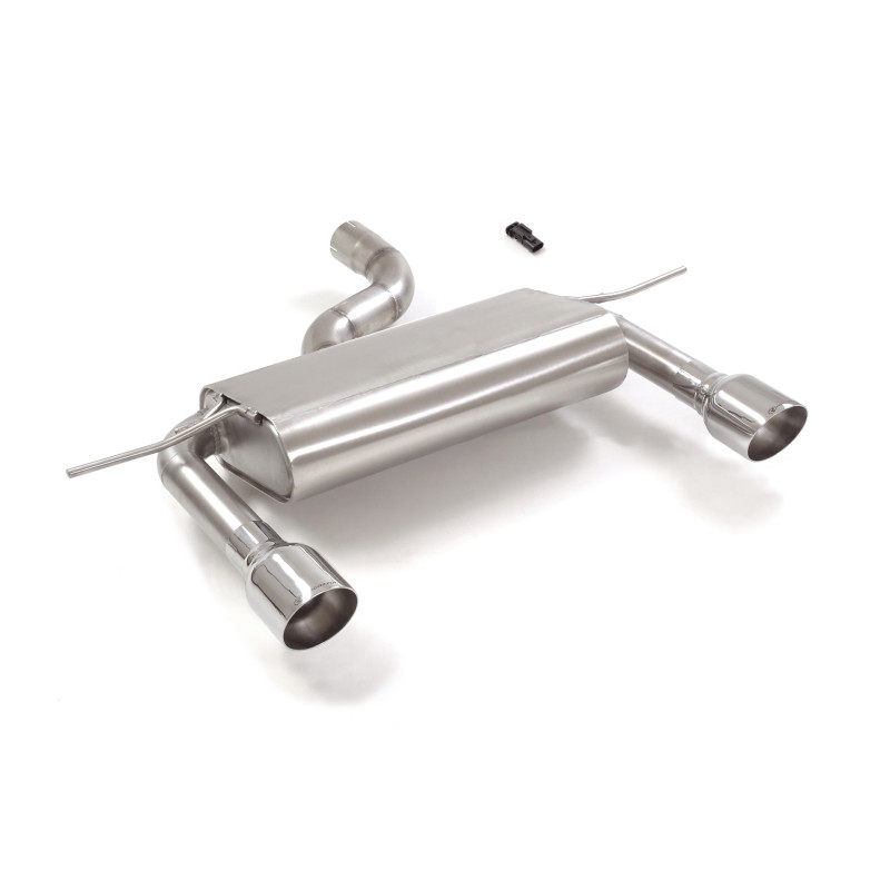 Silencieux arrière duplex en inox g/d avec sortie ronde Sport Line 102 mm Exclusion de la valve OEM. L'actionneur de la valve...