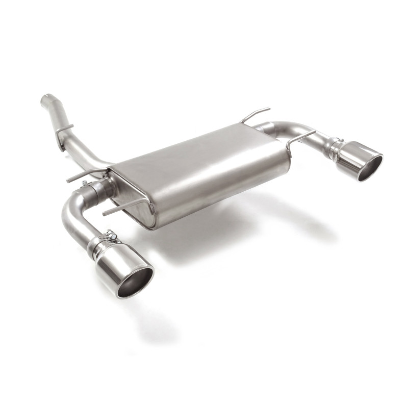 Silencieux arrière duplex en inox g/d avec sortie ronde Sport Line 114 mm Ligne avec diamètre majoré 63,5 mm
