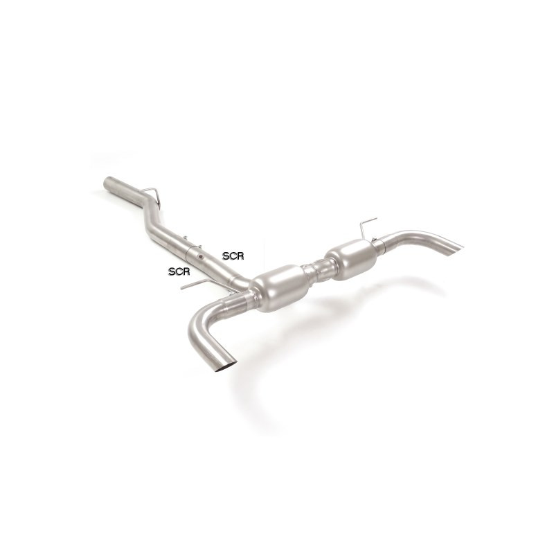 Silencieux arrière duplex en inox pour sortie esthétiques originaux Ligne avec diamètre majoré 70 mm Compatible uniquement po...