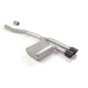 Silencieux arrière en inox avec 2 sorties rondes Carbon Shot 100 mm Ligne avec diamètre majoré 76 mm