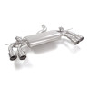Silencieux arrière duplex en inox g/d avec 2 sortie ronde Sport Line 102 mm avec valves integrées.Les valves sont contrôlées...