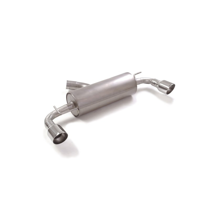 Silencieux arrière duplex en inox g/d avec sortie ronde Sport Line 102 mm Ligne avec diamètre majoré 70 mm