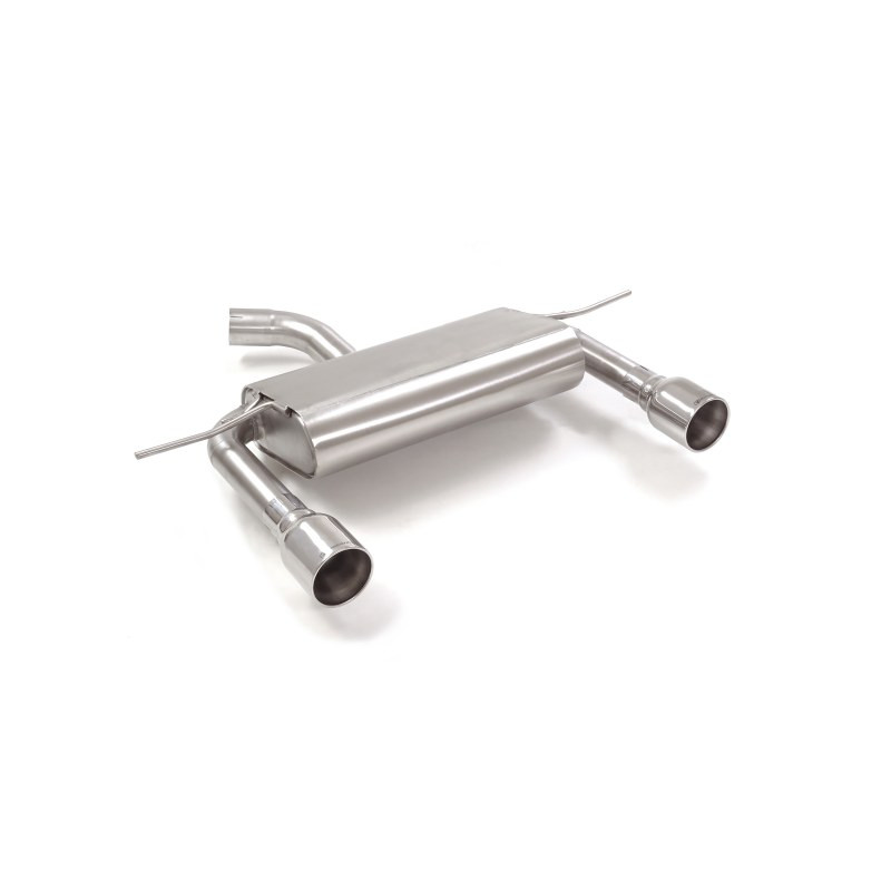 Silencieux arrière duplex en inox g/d avec sortie ronde 102 mm Ligne avec diamètre majoré 70 mm