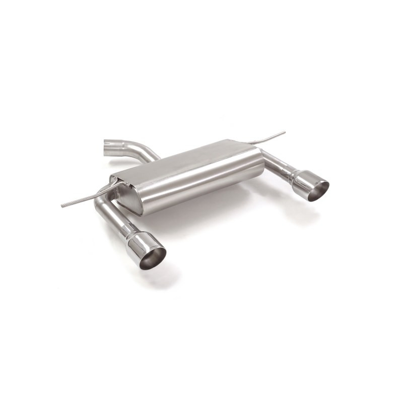 Silencieux arrière duplex en inox g/d avec sortie ronde Sport Line 102 mm Ligne avec diamètre majoré 70 mm