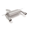 Silencieux arrière duplex en inox g/d avec sortie ronde Sport Line 102 mm Ligne avec diamètre majoré 70 mm