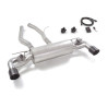 Silencieux arrière duplex en inox g/d avec sortie ronde Carbon Shot 100 mm avec valves électriques intégrées. Contrôle des va...