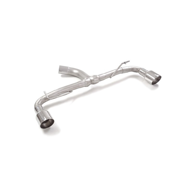 Tube arrière groupe n duplex en inox g/d avec 1 sortie ronde Sport Line 102 mm Ligne avec diamètre majoré 70 mm
