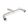 Tube arrière groupe n duplex en inox g/d avec 1 sortie ronde Sport Line 102 mm Ligne avec diamètre majoré 70 mm