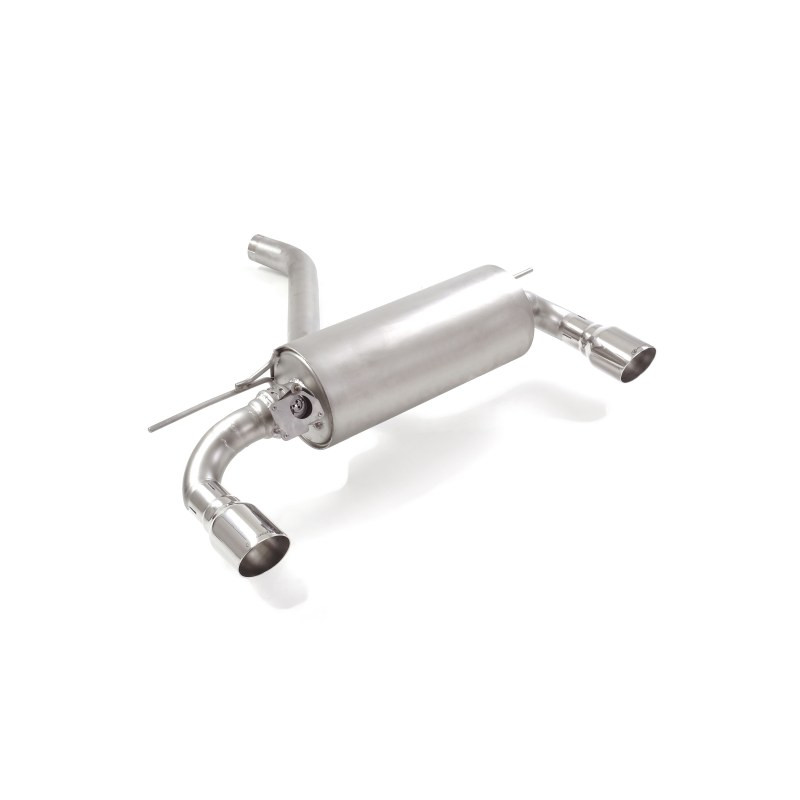 Silencieux arrière duplex en inox g/d avec sortie ronde Sport Line 90 mm avec valve integrées.La valve est contrôlée par le m...