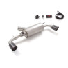 Silencieux arrière duplex groupe n en inox g/d avec sortie ronde Carbon Shot 100 mm avec valve électrique intégrée. Contrôle...