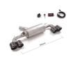 Silencieux arrière duplex groupe n en inox g/d avec 2 sortie ronde Carbon Shot 100 mm avec valve électrique intégrée. Contrôl...