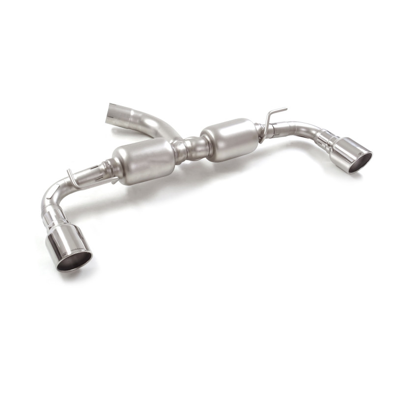 Silencieux arrière duplex groupe n en inox g/d avec sortie ronde Sport Line 102 mm Ligne avec diamètre majoré 70 mm