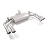 Silencieux arrière duplex en inox g/d avec sortie ronde Sport Line 2x90 mm décalées avec valves integrées.Les valves sont con...