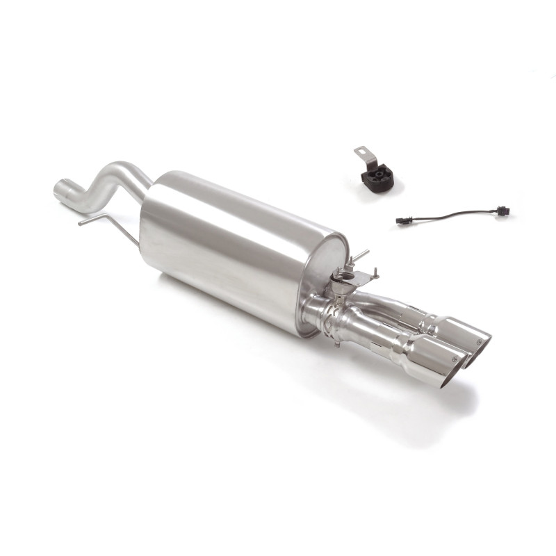 Silencieux arrière en inox avec 2 sorties rondes Sport Line 90 mm avec valve integrées.La valve est contrôlée par le moteur d...