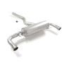 Silencieux arrière duplex en inox g/d avec sortie ronde Sport Line 90 mm avec valve integrées.La valve est contrôlée par le m...