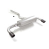 Silencieux arrière duplex en inox g/d avec sortie ronde Carbon Shot 90 mm avec valve integrées.La valve est contrôlée par le...