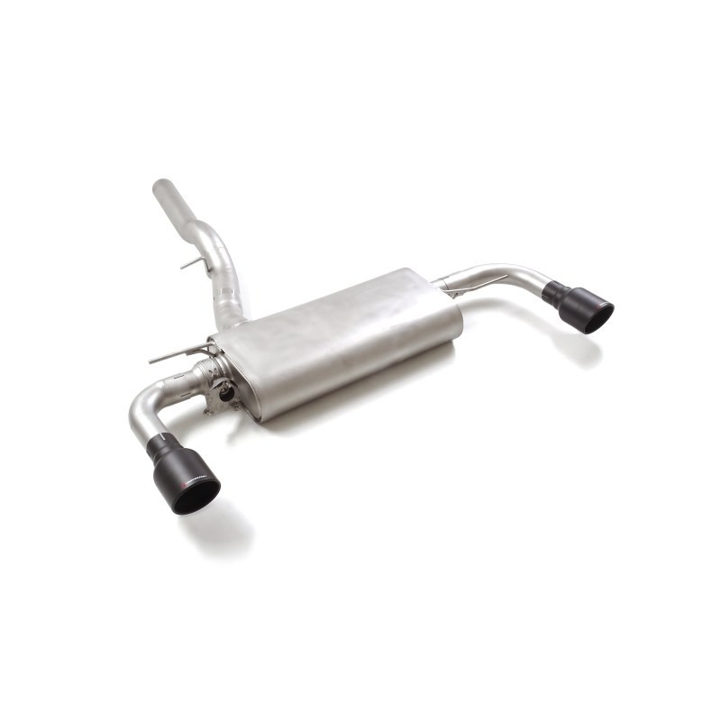 Silencieux arrière duplex en inox g/d avec sortie ronde Sport Line Black 102 mm avec valve integrées.La valve est contrôlée p...