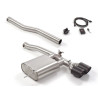 Silencieux arrière en inox avec 2 sorties rondes Carbon Shot 100 mm avec valve électrique intégrée. Contrôle de la valve avec...