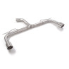 Tube arrière groupe n duplex en inox g/d avec 1 sortie ronde Sport Line 102 mm Ligne avec diamètre majoré 70 mm
