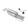 Silencieux arrière en inox avec 2 sorties rondes Sport Line 90 mm Avec valve intégrée. Le contrôle de la valve s'effectue à t...