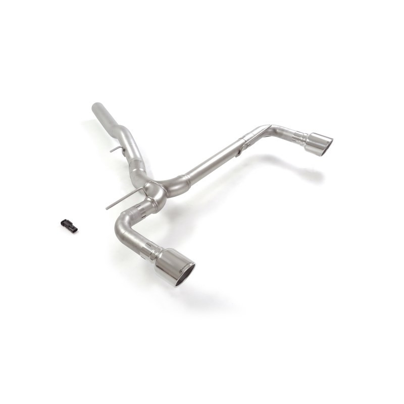 Tube arrière groupe n duplex en inox g/d avec 1 sortie ronde Sport Line 102 mm Exclusion de la valve OEM. L'actionneur de la...