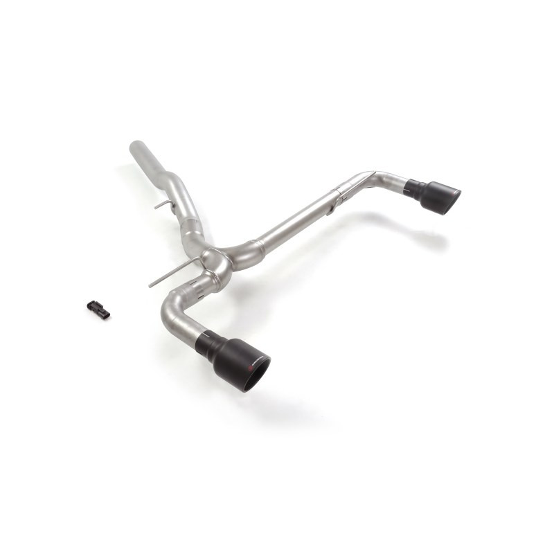 Tube arrière groupe n duplex en inox g/d avec 1 sortie ronde Sport Line Black 102 mm Exclusion de la valve OEM. L'actionneur...