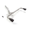 Tube arrière groupe n duplex en inox g/d avec 1 sortie ronde Sport Line Black 102 mm Exclusion de la valve OEM. L'actionneur...
