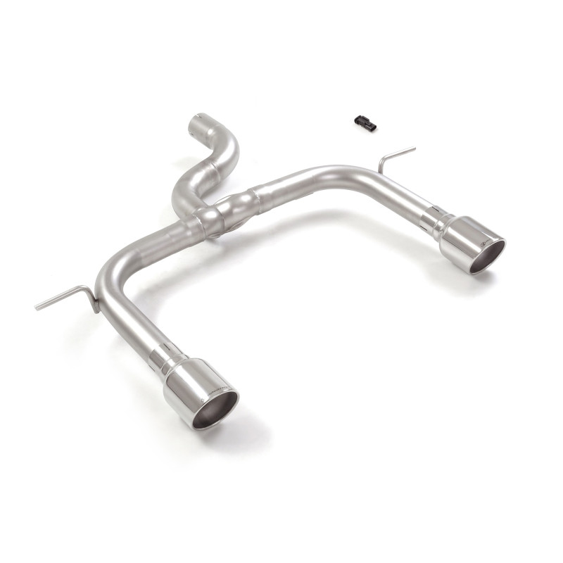 Tube arrière groupe n duplex en inox g/d avec 1 sortie ronde Sport Line 102 mm Exclusion de la valve OEM. L'actionneur de la...