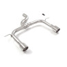 Tube arrière groupe n duplex en inox g/d avec 1 sortie ronde Sport Line 102 mm Exclusion de la valve OEM. L'actionneur de la...