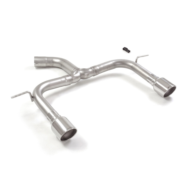 Tube arrière groupe n duplex en inox g/d avec 1 sortie ronde Sport Line 102 mm Exclusion de la valve OEM. L'actionneur de la...