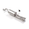 Silencieux arrière groupe n en inox avec 2 sorties rondes Sport Line 90 mm Exclusion de la valve OEM. Pour éviter l’allumage...